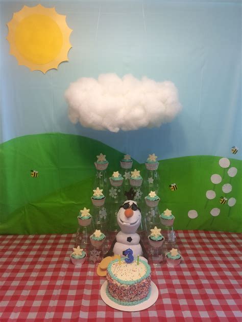 Olaf In Summer Theme I Did For My Sons Birthday Frozen Theme Party