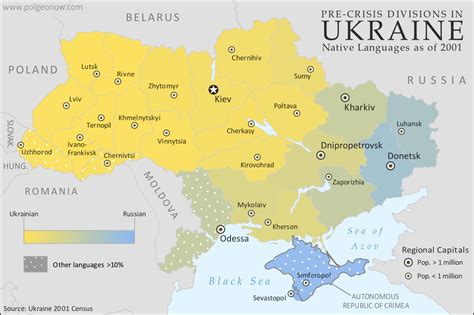 How Sharply Divided Is Ukraine Really Honest Maps Of Language And