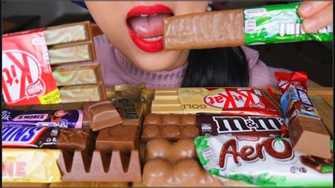 Asmr Chocolate Candy Sweets Eating Sounds No Talking Youtube