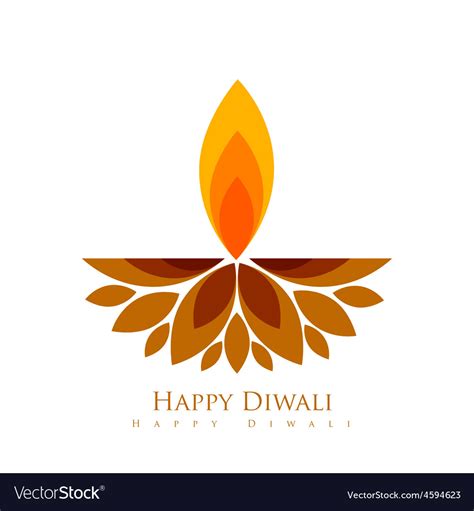 Creative Diwali Diya Royalty Free Vector Image