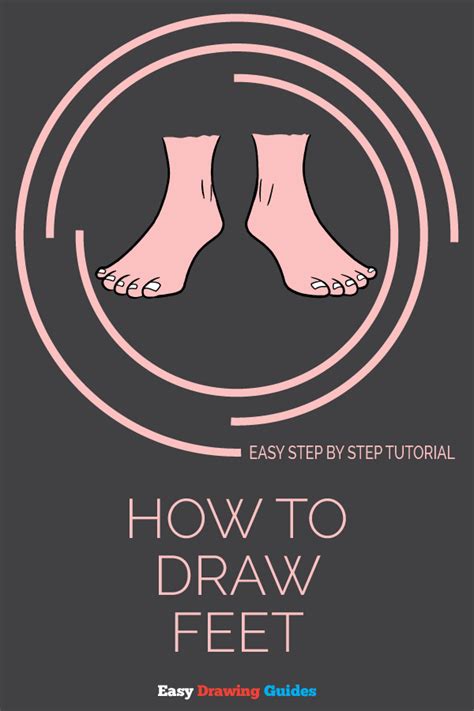How To Draw Feet Really Easy Drawing Tutorial Drawing Tutorial Easy