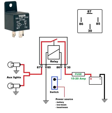 Relay Wiring Diagram For Lights Wiring Diagram