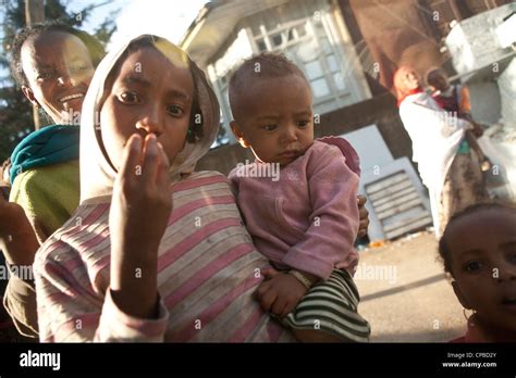 Street Children Downtown Addis Ababa Ethiopia Stock Photo Alamy