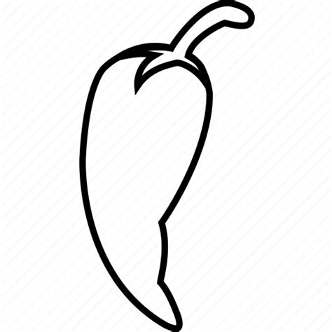 Chili Pepper Coloring Pages