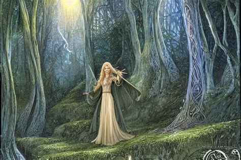 Galadriel In Lothlórien Art By John Howe And Brothers Stable