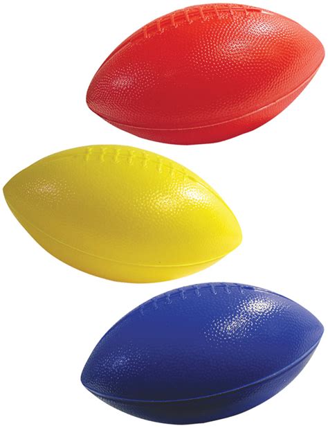 Unimprinted Plastic Mini Footballs 12 Colors Available Ships In 1 Week