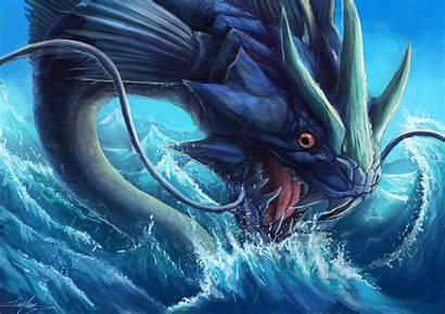 Sea Chinese Dragon Gyarados Pokemon Monster Serpent