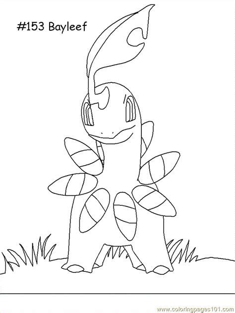 Pokemon Coloring Pages Meganium