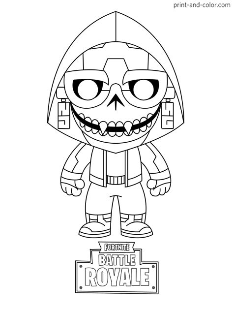 Printable Fortnite Coloring Pages Immerse Yourself In The Excitement