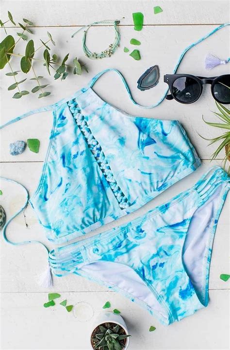 ☾pin juniperr13☽ summer swim suits bathing suits blue bathing suit