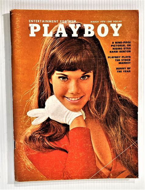 Mavin PLAYBOY MAGAZINE March Mar 1970 BARBI BENTON Pictorial