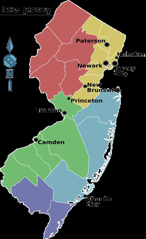 New Jersey Regions Map Mapsof Net