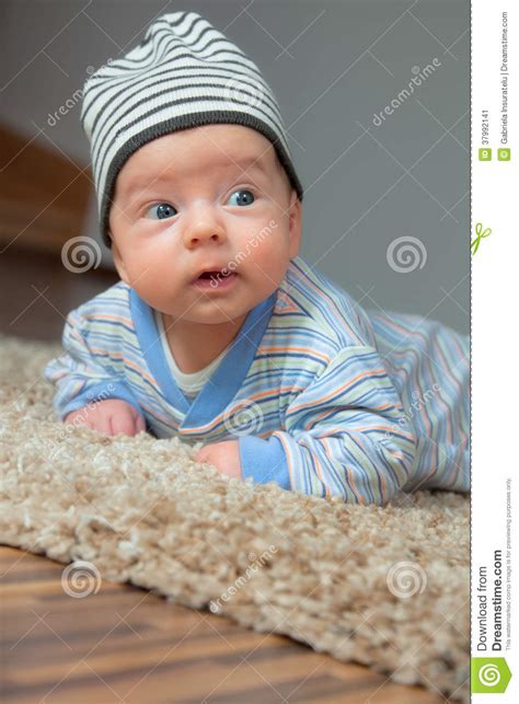 Happy 2 Months Old Baby Boy Stock Image Image Of Happy Blue 37992141