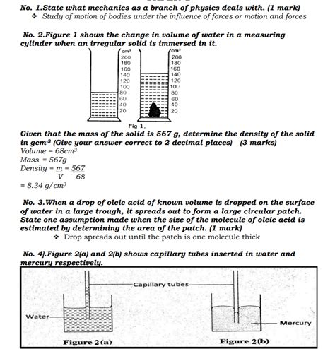 A Level Physics Past Paper Questions