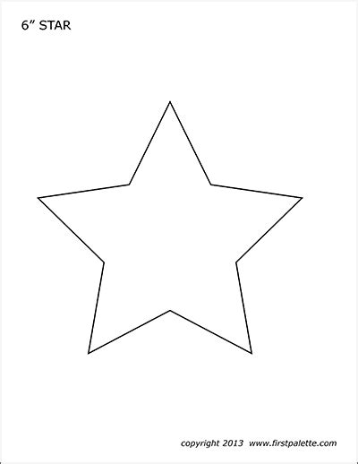 Printable 6 Inch Star Template Printable Templates