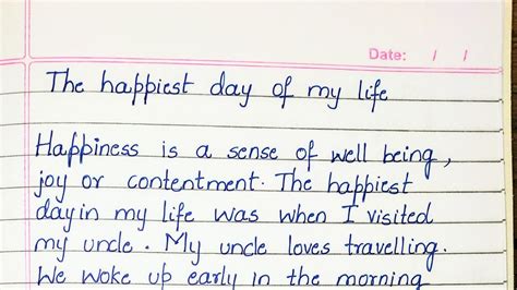 🏷️ A Special Day In My Life Essay Free A Special Moment In My Life