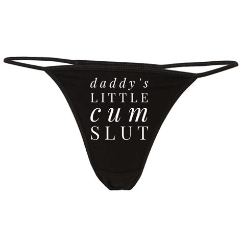 Daddys Little Cm Slut Thong Ddlg Panties Ddlg Clothing Etsy