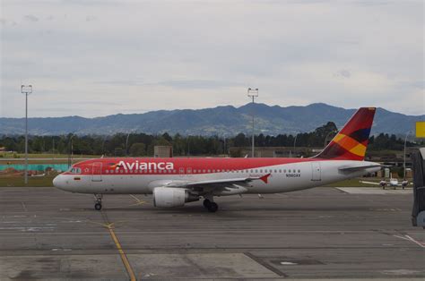Avianca A320 At Medellín Airport Passenger Jet Passenger Aircraft