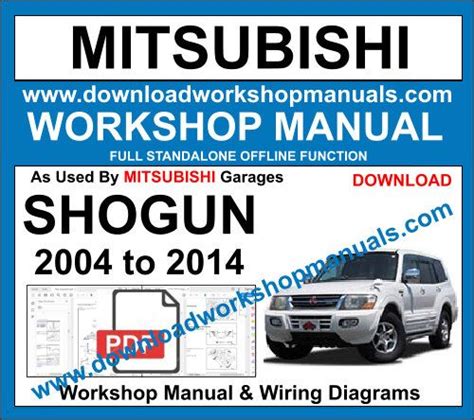 Mitsubishi Shogun Workshop Manual Download