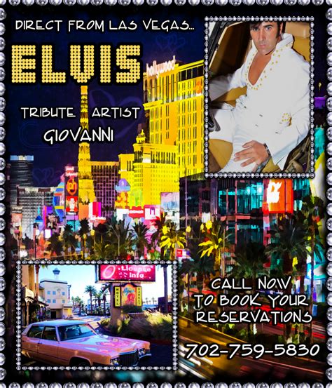 Hire Elvis Tribute Artist Giovanni Impersonator In Las Vegas Nevada