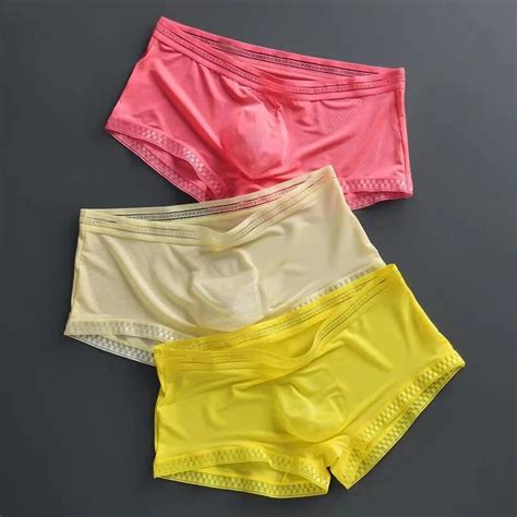 Xiaomi Mijia Lace Men Panties Ice Silk Boxer Colorful Breathable Panty Male Large Ultra Thin