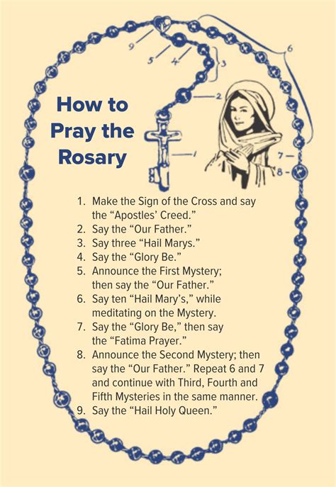 How To Pray The Rosary Pdf Printable Catholic Comments How To Recite