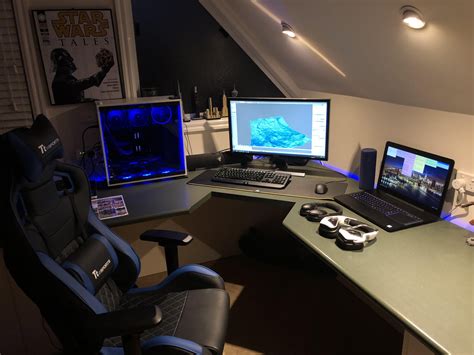 Futuristic Best Gaming Desk Setup For Gamers Best Gaming Room Setup