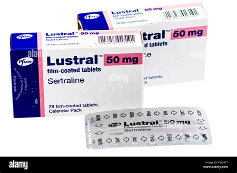 lustral pfizer tabletas el nombre de marca de sertralina antidepresivo isrs fotografía de