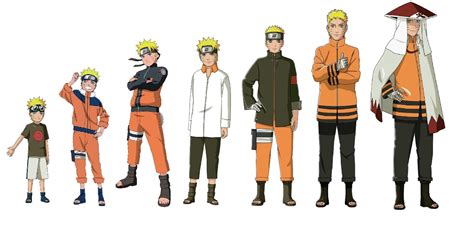Uzumaki Naruto Evolution Naruto Uzumaki Hokage Naruto  Naruto Fan