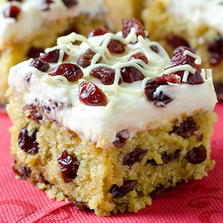 The rich cake has a typical batter with flour, sugar, eggs, butter, baking powder and baking soda. Christmas Cranberry Coffee Cake - Recipe from Yummiest Food Cookbook