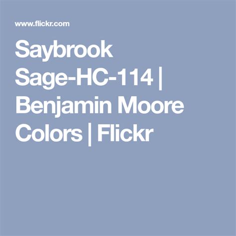 Saybrook Sage HC Benjamin Moore Colors Flickr Benjamin Moore Green Color Me Sage