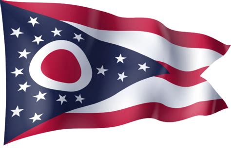 Waving Flag Of Ohio Graphic By Ingofonts · Creative Fabrica