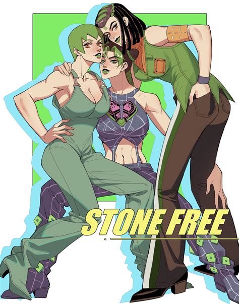 Kujo Jolyne Foo Fighters And Ermes Costello Jojo No Kimyou Na Bouken