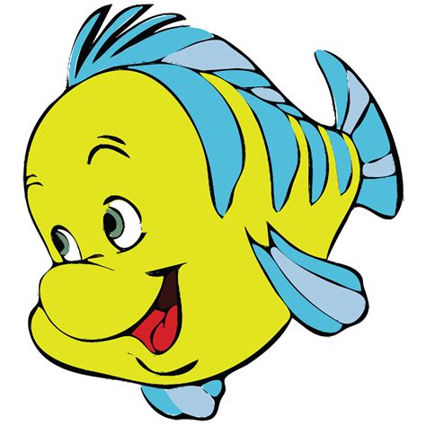 Free Clipart Of A Fish From Little Mermaid Flounder