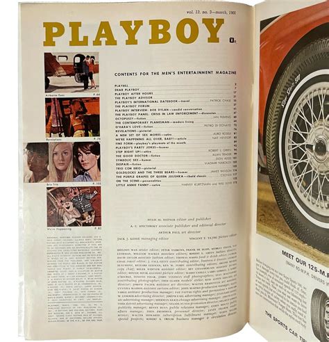 Playboy Magazine March 1966 Bob Dylan Ian Fleming Priscilla Wright On