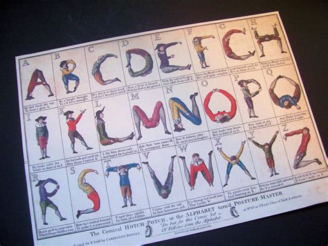 Bogo Sale Comical Hotch Potch Alphabet Print Reserved For