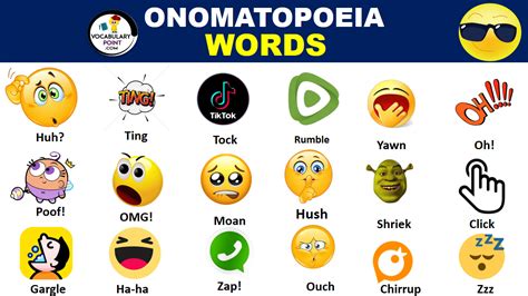 Examples Of Onomatopoeia Words Vocabulary Point