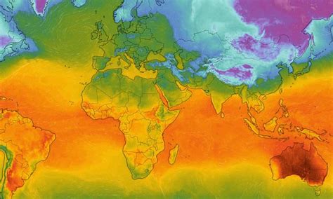 Fascinating World Temperature Map Shows How Country Is The Hottest