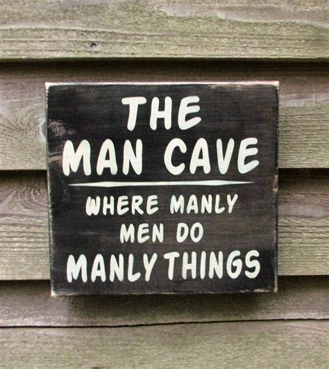 Man Cave Sign T For Dad T For Grandpa Primitive Etsy
