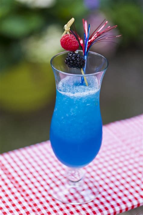 Sparkling Blue Vodka Lemonade 4th Of July Cocktails Fun Drinks