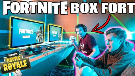 Ultimate Fortnite Gaming Box Fort 📦🎮 Fortnite Gameplay And More Youtube