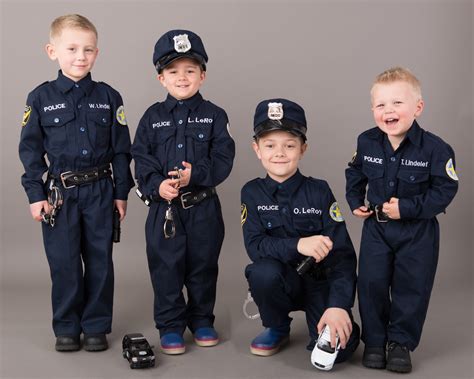 Authentic Personalized Kids Police Costume Like The Real Uniform