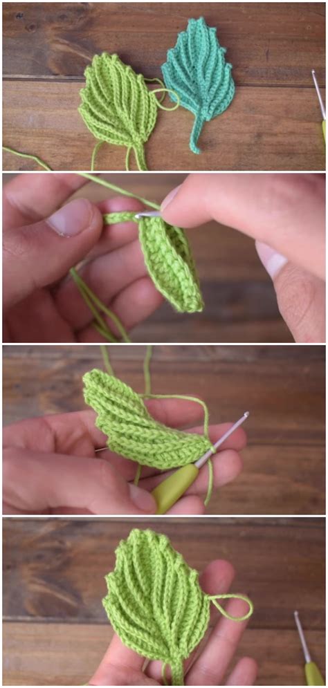 Crochet Easy Leaf Motif Love Crochet