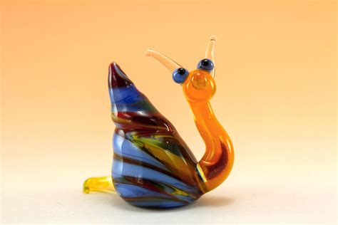 Glass Sculptures And Figurines Glass Snail Figurine Glass Figurine