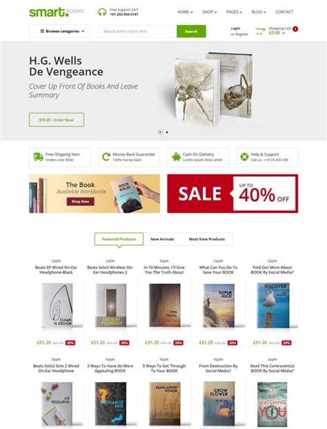 Book Store Bootstrap Template Pulp