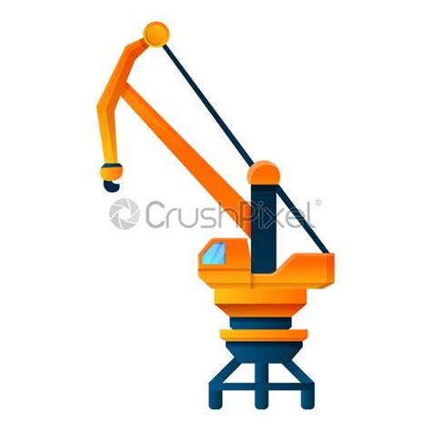 Crane Lift Icon Cartoon Style Stock Vector Crushpixel