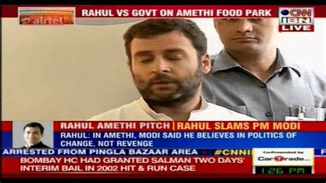 Rahul Gandhi Speaks To The Media On Amethi Food Park Hindi May Youtube