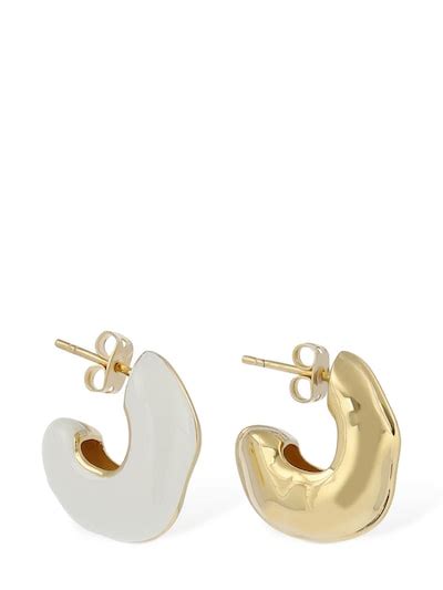 Squiggle Chubby Two Tone Enamel Earrings Missoma Women Luisaviaroma