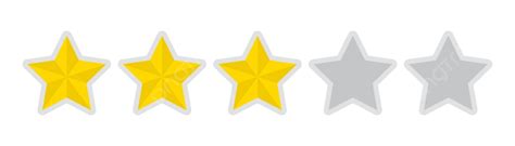 Five Star Rating Icon 3 Flat Button Vector Vector Flat Button Vector