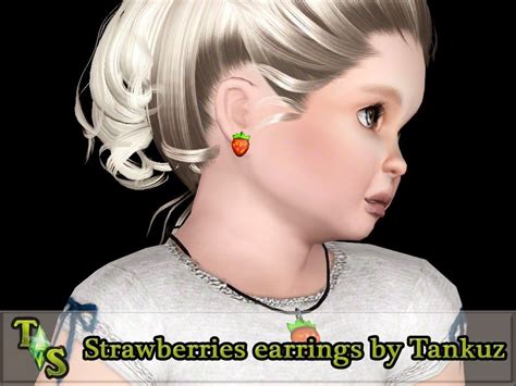 Tankuz Sims 3 Blog The Sims 3 Strawberries Earrings By Tankuz Anti